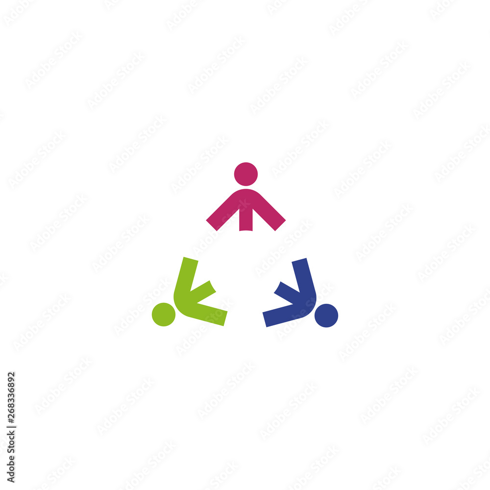Community and adoption care logo design vector template Community and adoption care logo design vector template