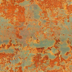 Stickers Industriële stijl patronen Verroeste metalen wand textuur  © Fotograf