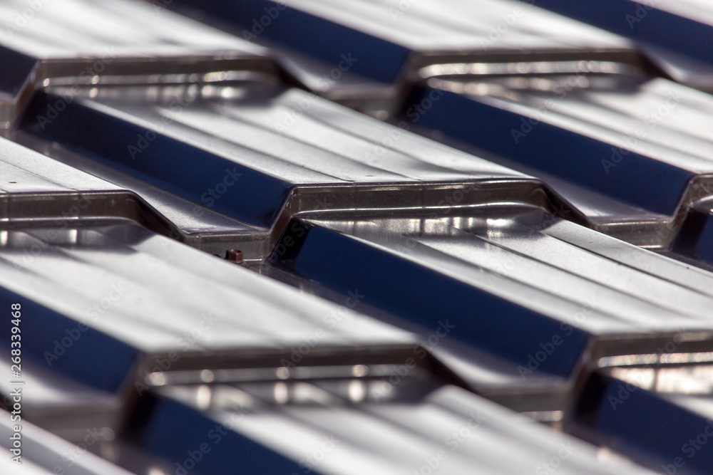 Metal roof in the house as an abstract background Metal roof in the house as an abstract background