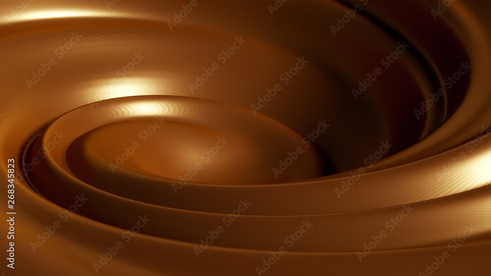 Spiral splash caramel. 3d illustration, 3d rendering. Spiral splash caramel. 3d illustration, 3d rendering.