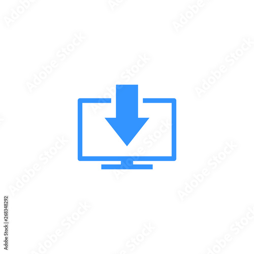 Modern Download Button Icon