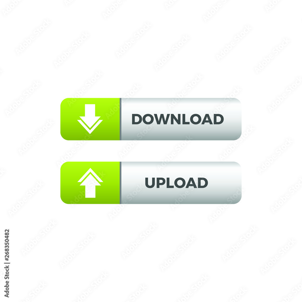 Modern Download Upload Button Icon Modern Download Upload Button Icon