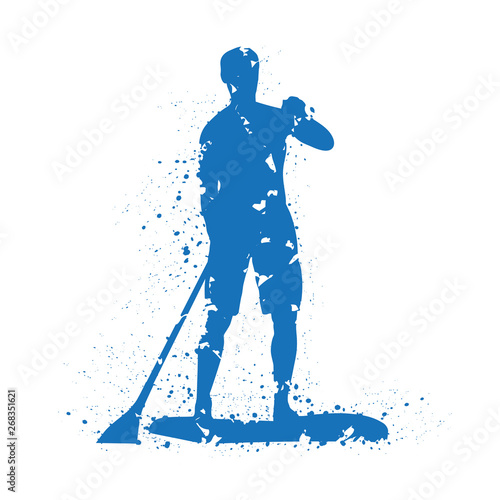 Paddle-tâches bleues