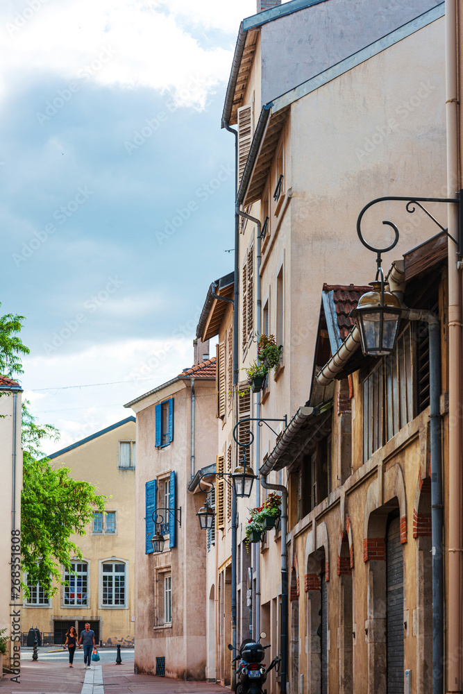 NANCY, FRANCE - June 23, 2018: Street view in Nancy city, France
