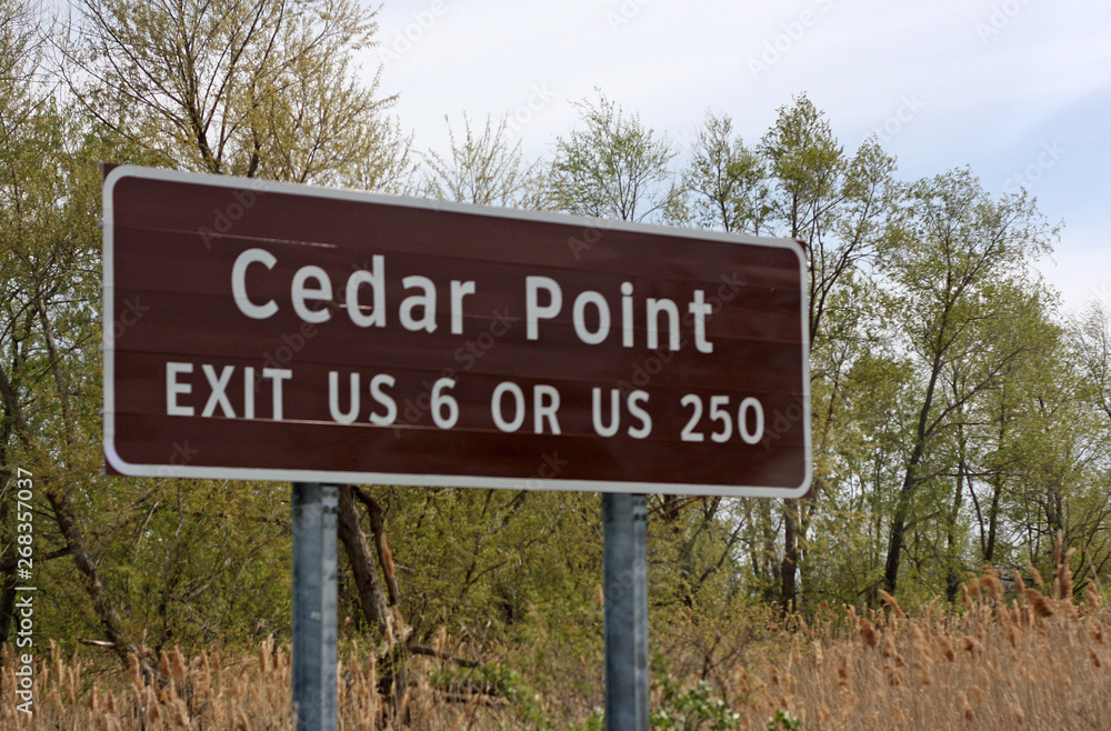 Cedar Point sign