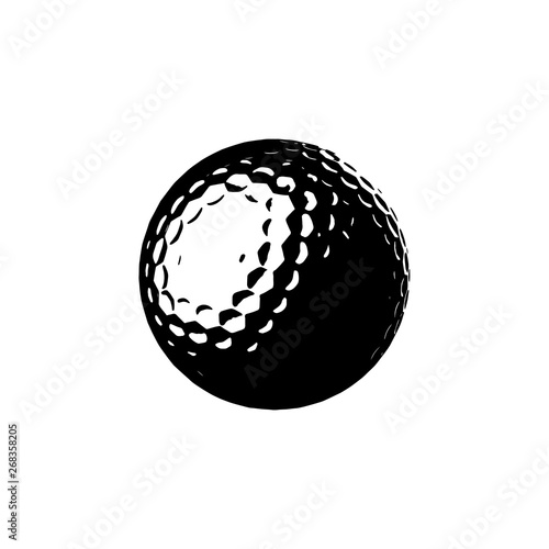 Golf ball Icon. Vector illustration