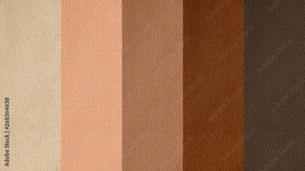 Fototapeta premium The texture of genuine leather. Impeccable and stylish background. Beautiful stylish background. Natural skin texture close up. Brown background. The structure of the leather material brown shades.