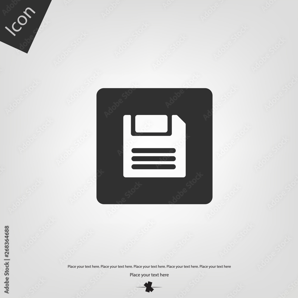 Floppy disk icon. Vector illustration sign Floppy disk icon. Vector illustration sign