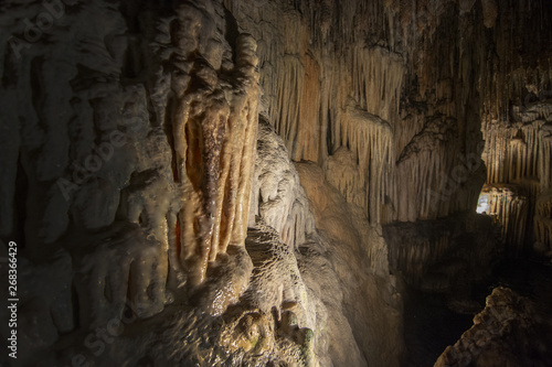 Cave interior with stalactites and stalagmites © artesiawells