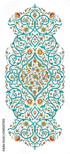 Element, arabesque for design template. Ornament in Eastern style.