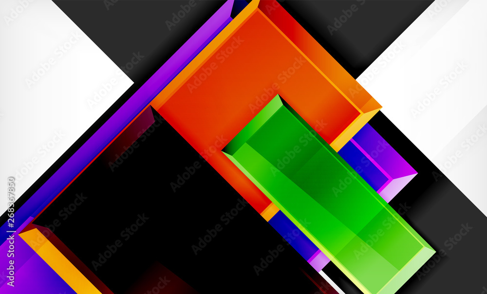 Color squares futuristic abstract background Color squares futuristic abstract background