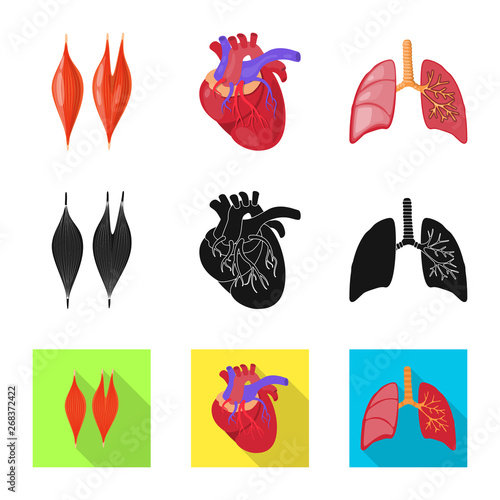 Vector design of biology and scientific symbol. Set of biology and laboratory vector icon for stock.