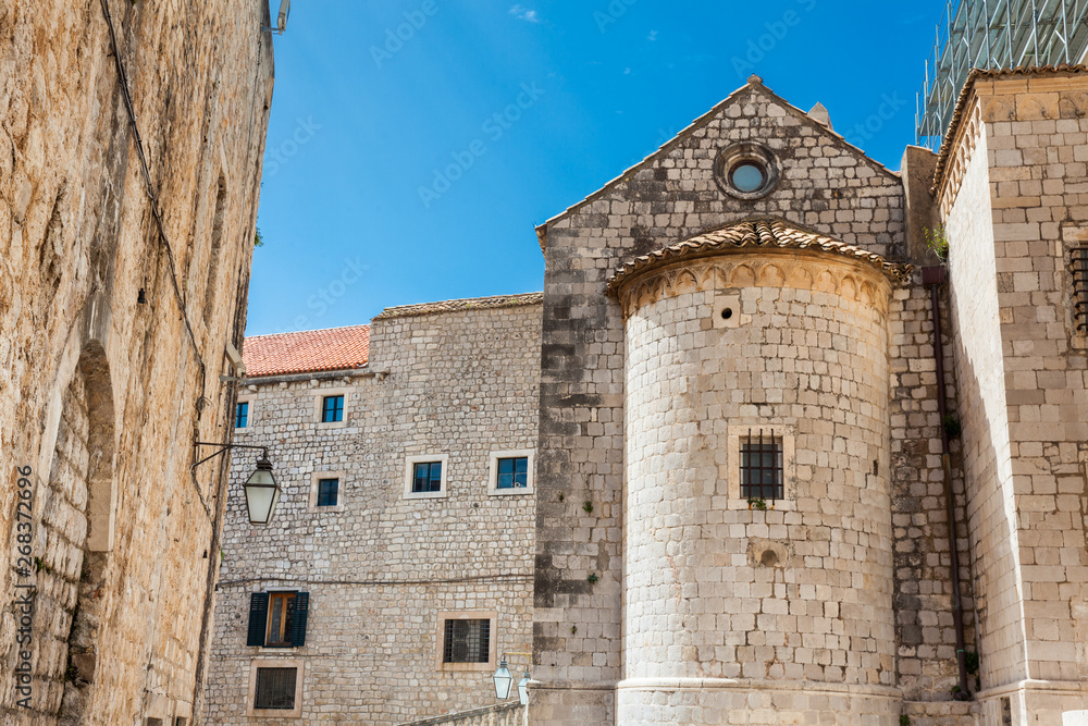 Dubrovnik old town in a beautiful spring day