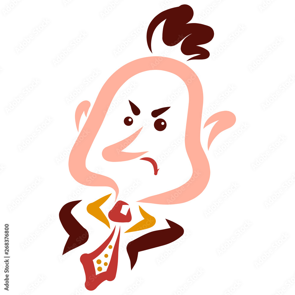 an angry businessman with a funny haircut an angry businessman with a funny haircut