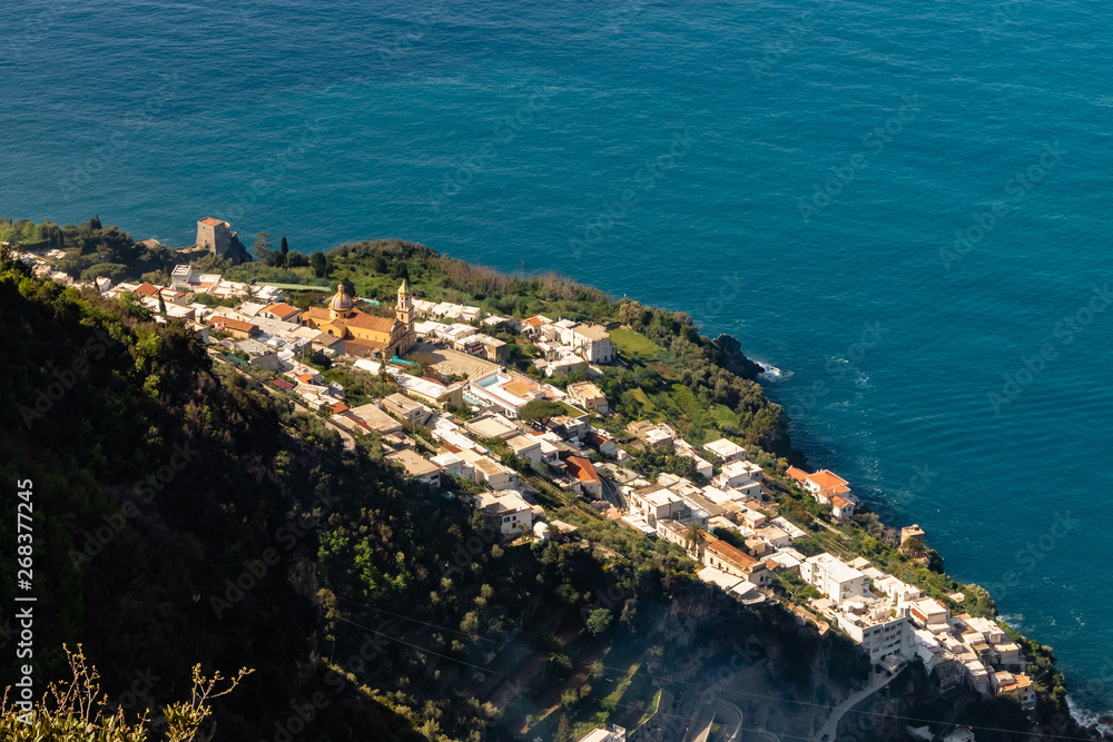 landscapes of the Trails of the Gods, on the Amalfi Coast, in southern Italy