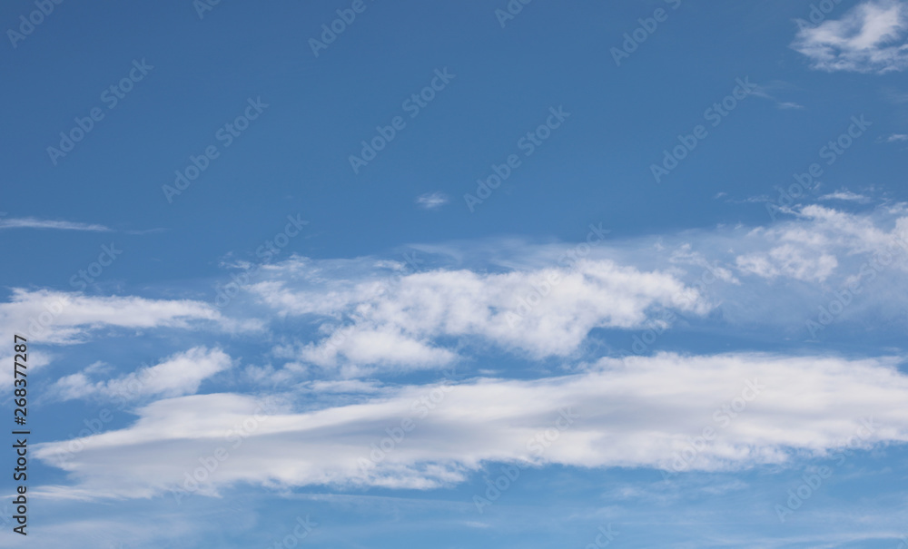 blue sky with white clouds in landscape format blue sky with white clouds in landscape format
