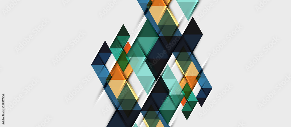 Abstract geometric background. Modern overlapping triangles. Unusual color shapes for your message. Business or tech presentation, app cover template Abstract geometric background. Modern overlapping triangles. Unusual color shapes for your message. Business or tech presentation, app cover template