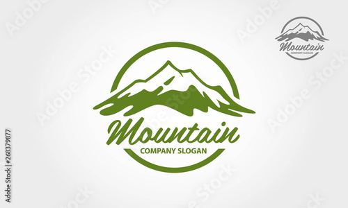 Mountain vector logo illustration. Multipurpose logo for your business. 