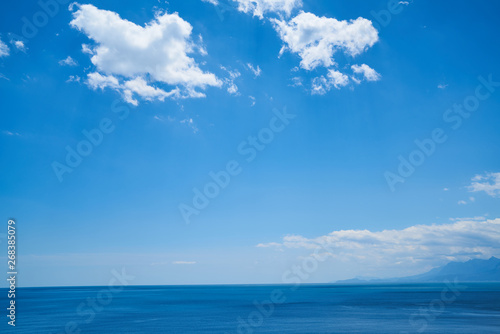 Blue sea and sky background © enginakyurt