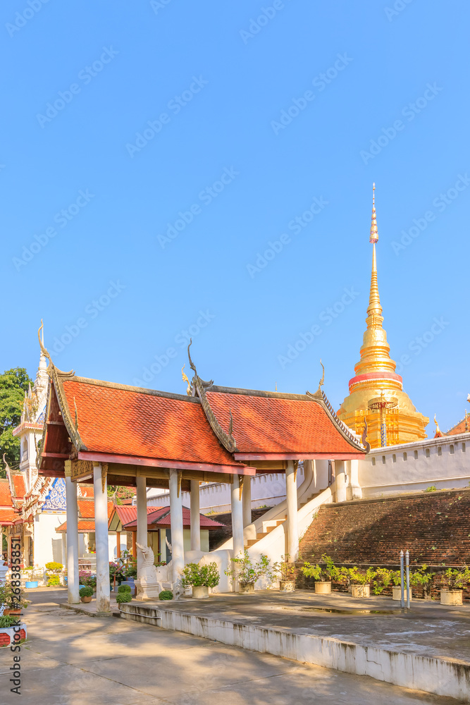 Staircase to Wat Pong Sanuk temple, Lampang, North of Thailand