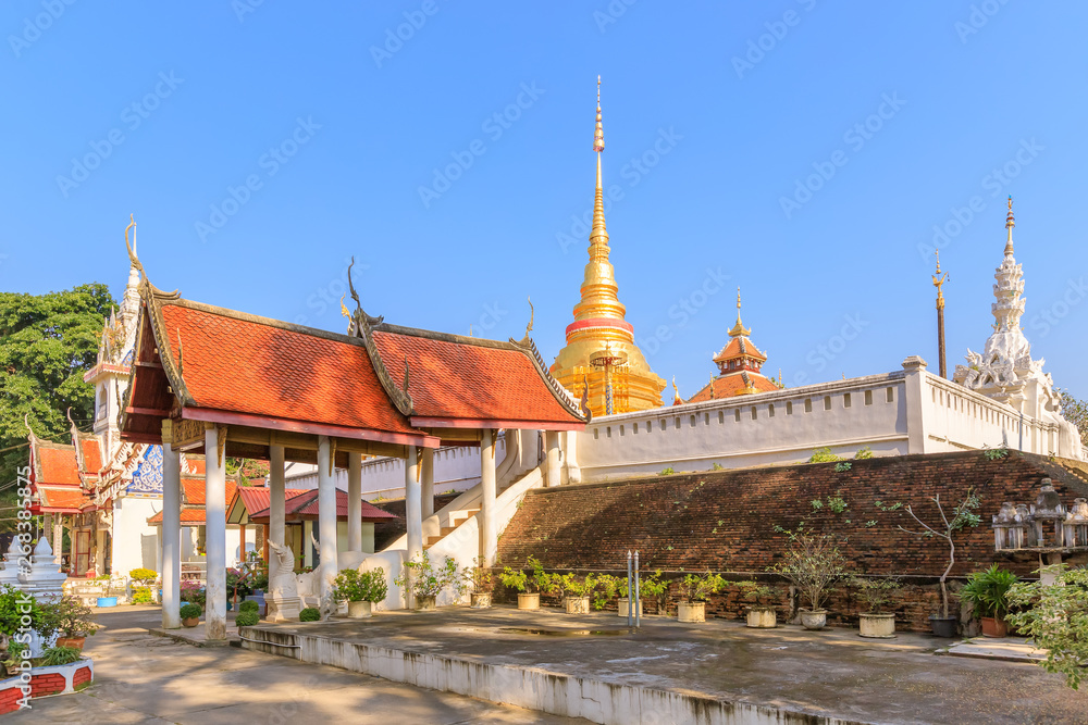 Staircase to Wat Pong Sanuk temple, Lampang, North of Thailand