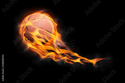 basketball on fire © BortN66