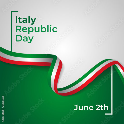 Happy Italy Republic Day Vector Template Design Illustration
