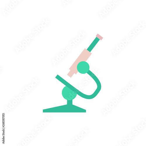 Microscope for in vitro fertilization flat vector illustration isolated on white.