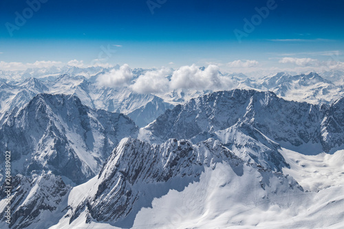 Die Alpen mit Ansicht von der Zugspitze