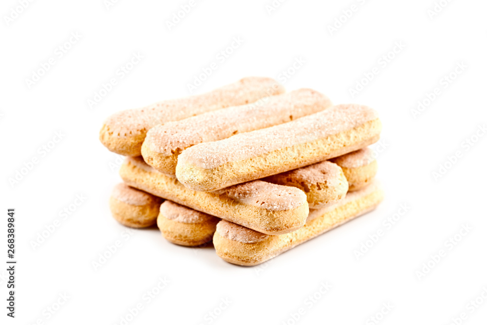 Traditional italian savoiardi ladyfingers cookies, biscuits. Traditional italian savoiardi ladyfingers cookies, biscuits.