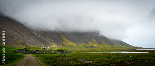 Traditional Viking houses in Iceland