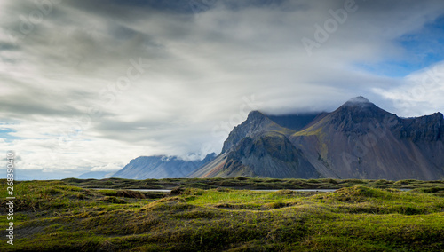 Mountains at Stokksnes in Iceland