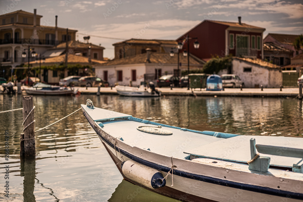 Old wooden fishing boat