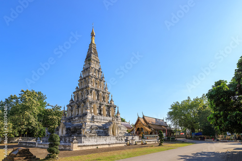 Wat Chedi Liam (Ku Kham) or Temple of the Squared Pagoda in ancient city of Wiang Kum Kam, Chiang Mai, Thailand