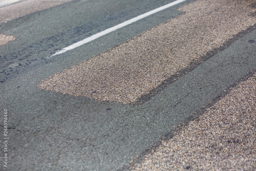 Obraz premium Asphalted Road Detail