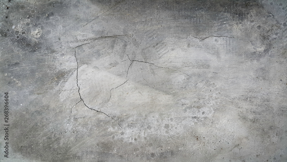 Fototapeta premium floor crack Caused by expanded shrinkage.