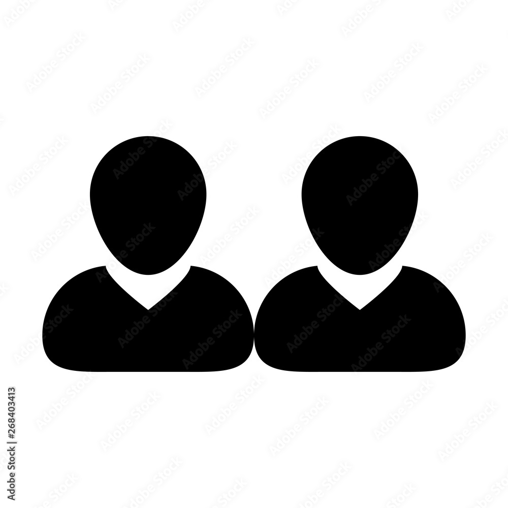 Meeting icon vector male group of persons symbol avatar for business in flat color glyph pictogram illustration Meeting icon vector male group of persons symbol avatar for business in flat color glyph pictogram illustration