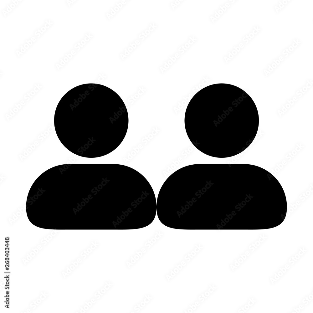 Client icon vector male group of persons symbol avatar for business in flat color glyph pictogram illustration Client icon vector male group of persons symbol avatar for business in flat color glyph pictogram illustration