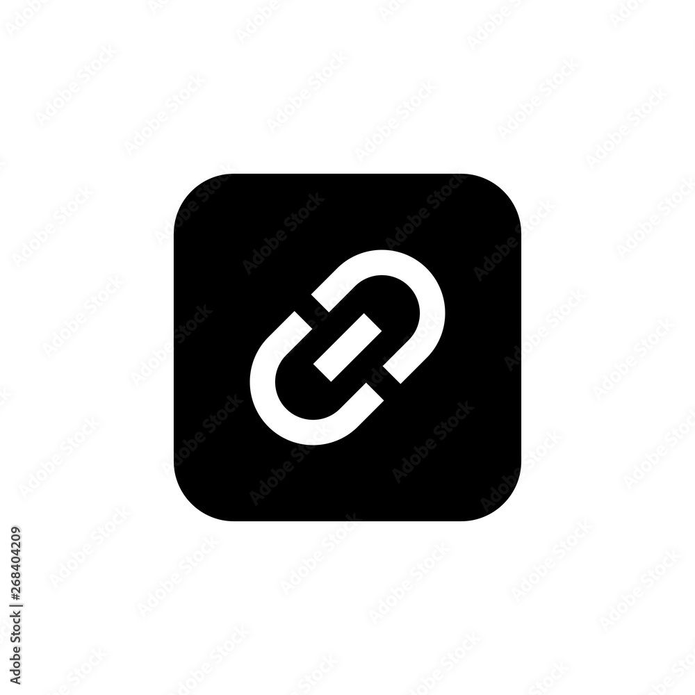 Link icon vector. Hyperlink chain symbol Link icon vector. Hyperlink chain symbol