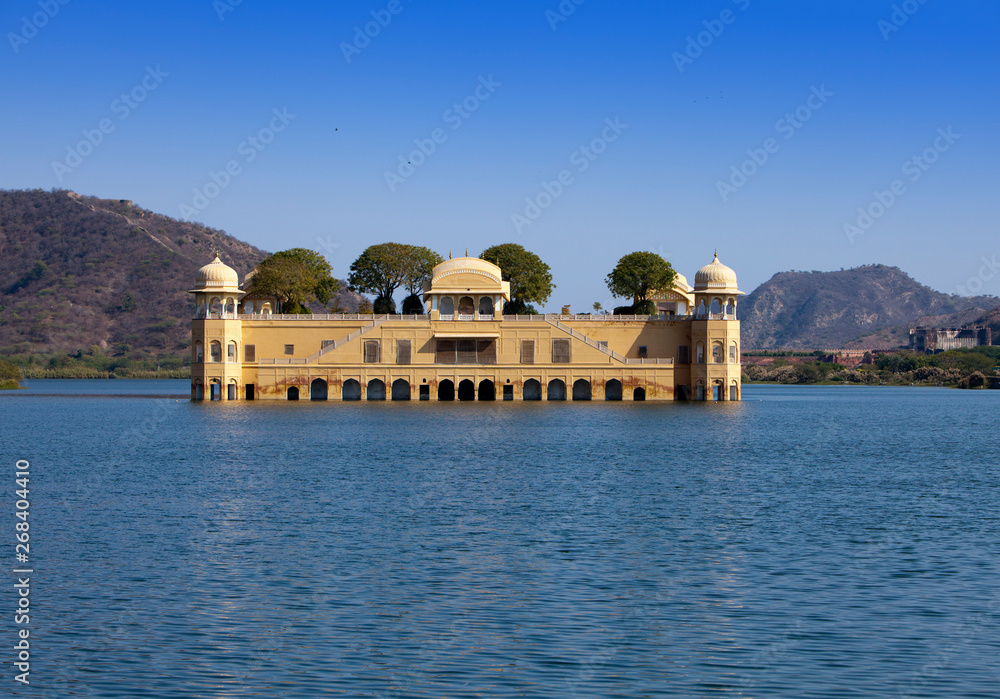 India. Jaipur. Water palace- Jal Mahal..