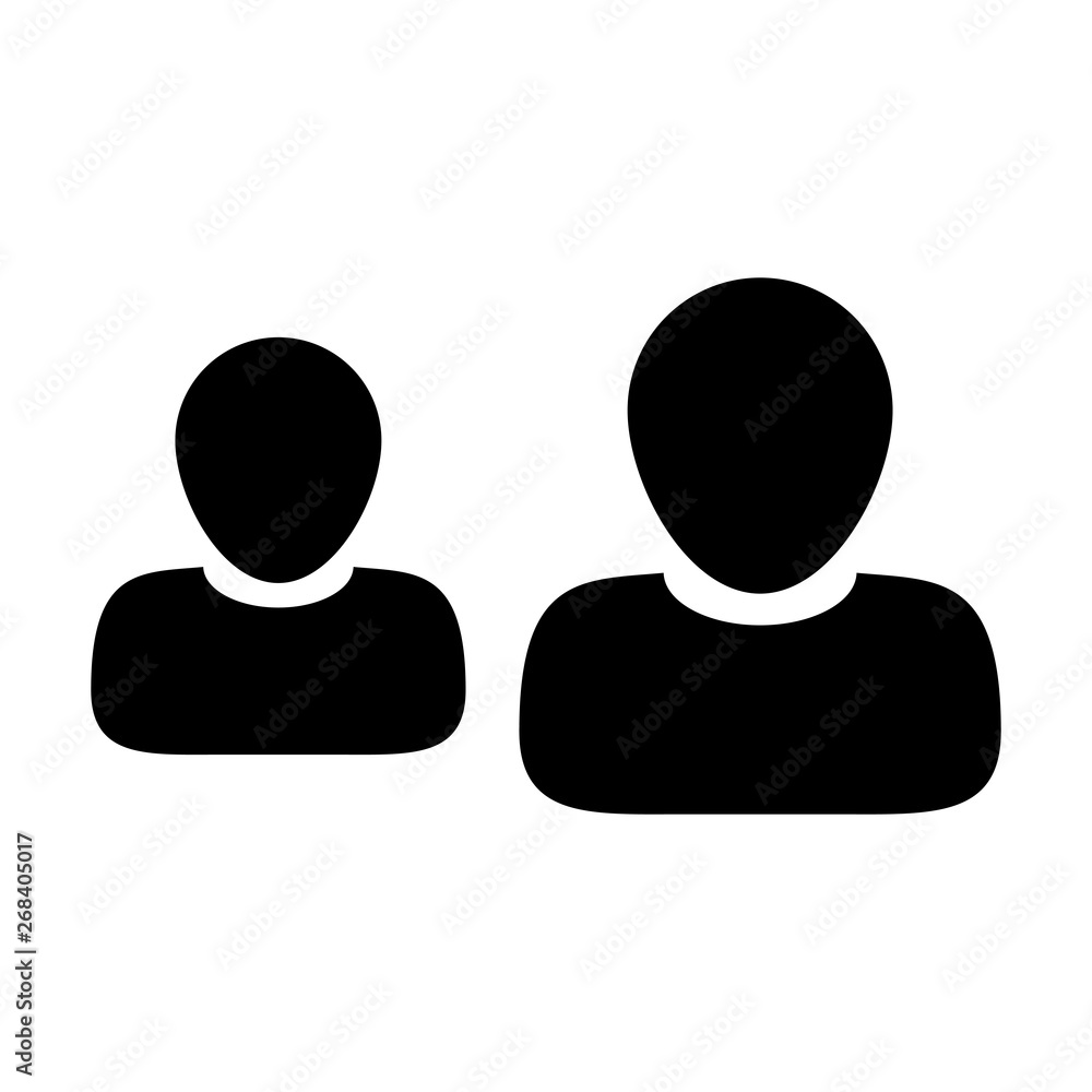 Employee icon vector male group of persons symbol avatar for business team management in flat color glyph pictogram illustration Employee icon vector male group of persons symbol avatar for business team management in flat color glyph pictogram illustration