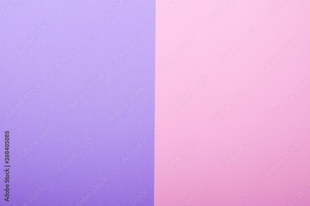 Blue and pink two tone color paper background