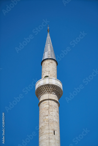 a minaret with sky from Turkey