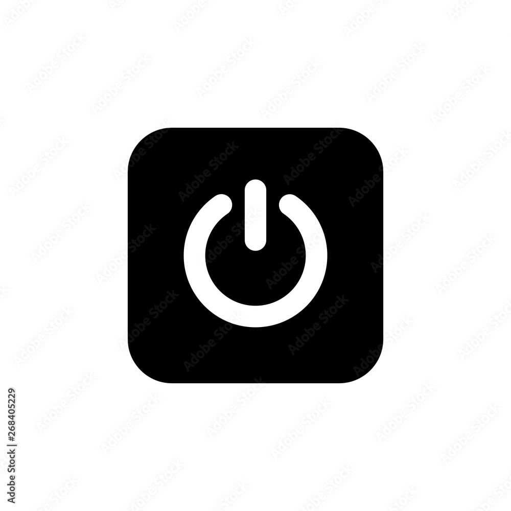 Power icon vector. Power Switch Icon Power icon vector. Power Switch Icon