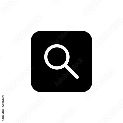Search icon vector. search magnifying glass icon
