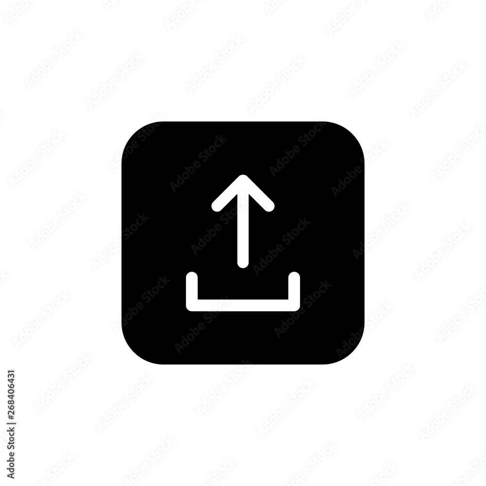 Upload icon vector. Upload sign icon. Upload button. Load symbol. Upload icon vector. Upload sign icon. Upload button. Load symbol.