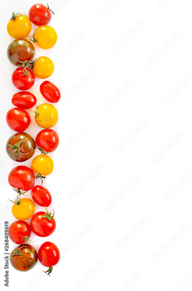 Obraz premium Cherry tomatoes border