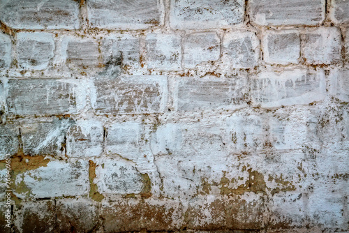Texture of the old plastered wall with cracks. Texture backround.