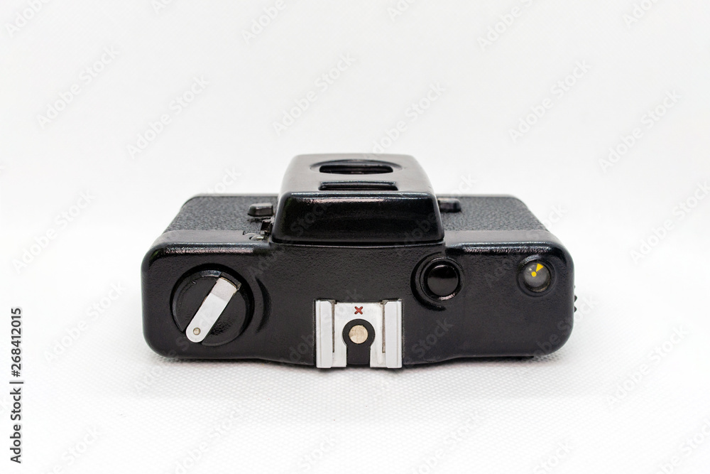 old Soviet compact film camera semi-automatic