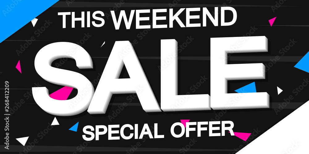 Sale poster design template, special offer, vector illustration Sale poster design template, special offer, vector illustration